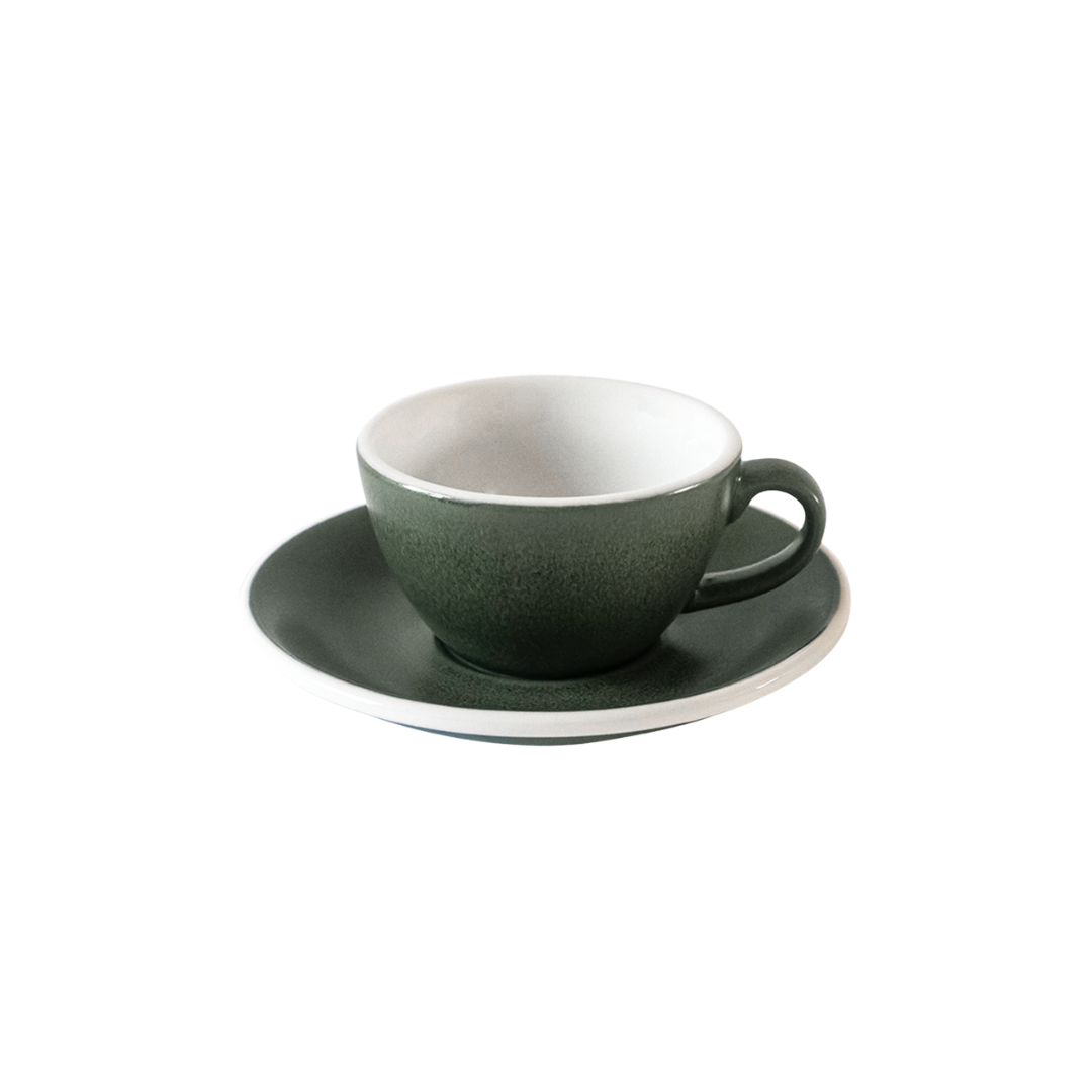 Egg 150ml Flat White Cup & Saucer Set (Nature Series)