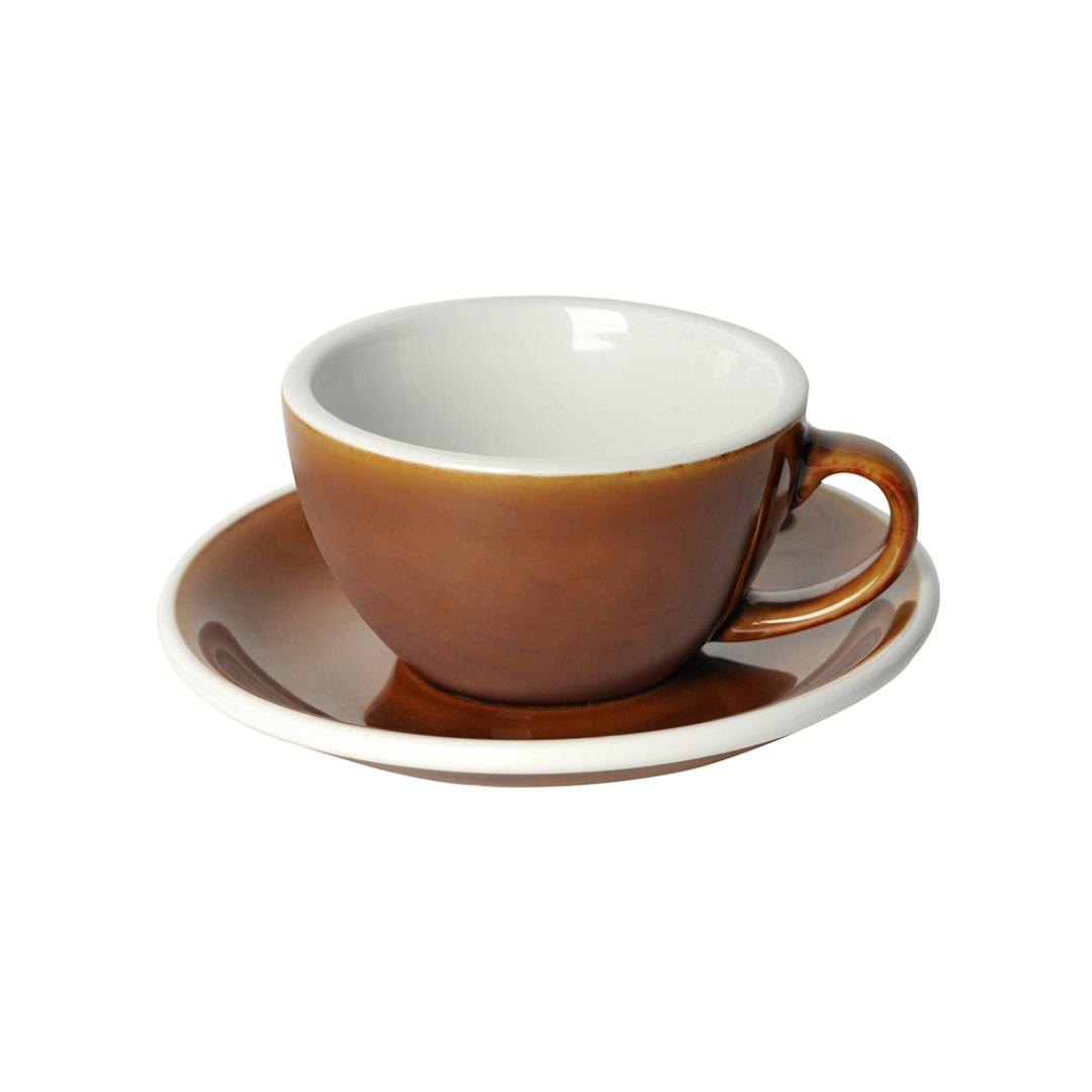 Egg 200ml Cappuccino Cup & Saucer Set (Potters Colours)