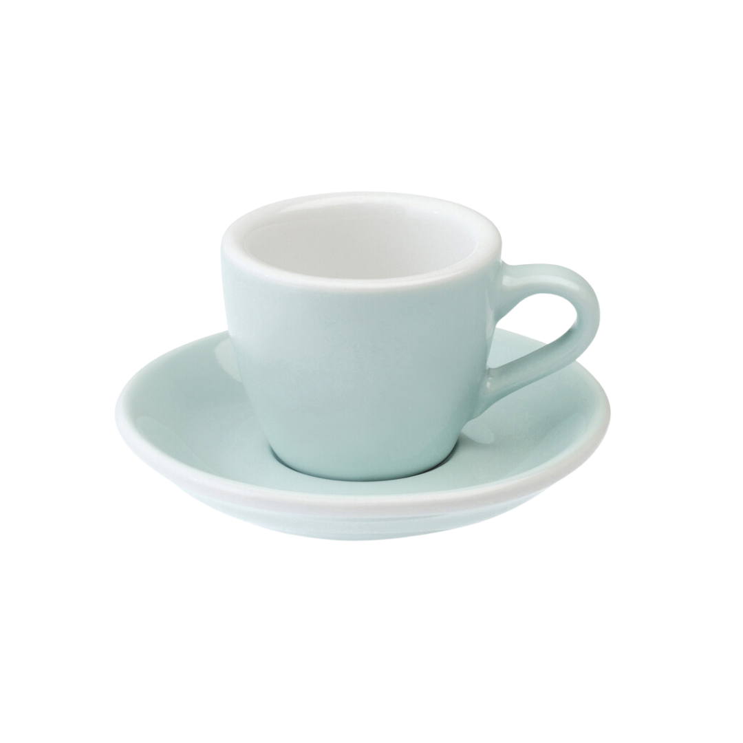 Egg 80ml Espresso Cup & Saucer Set