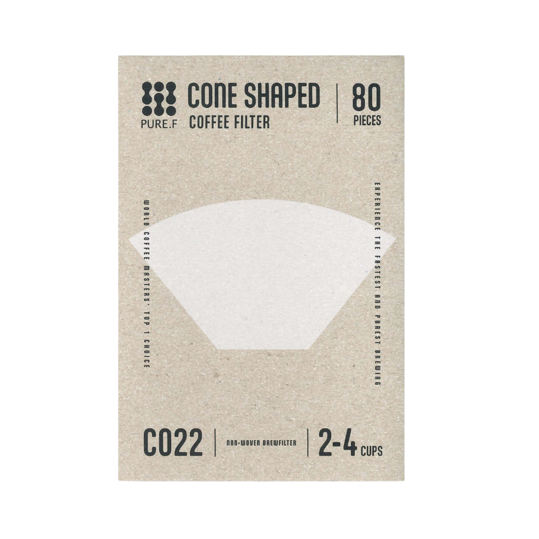 Pure.F Non-Woven Cone Shaped Filter Papers (4 Cups) - C022