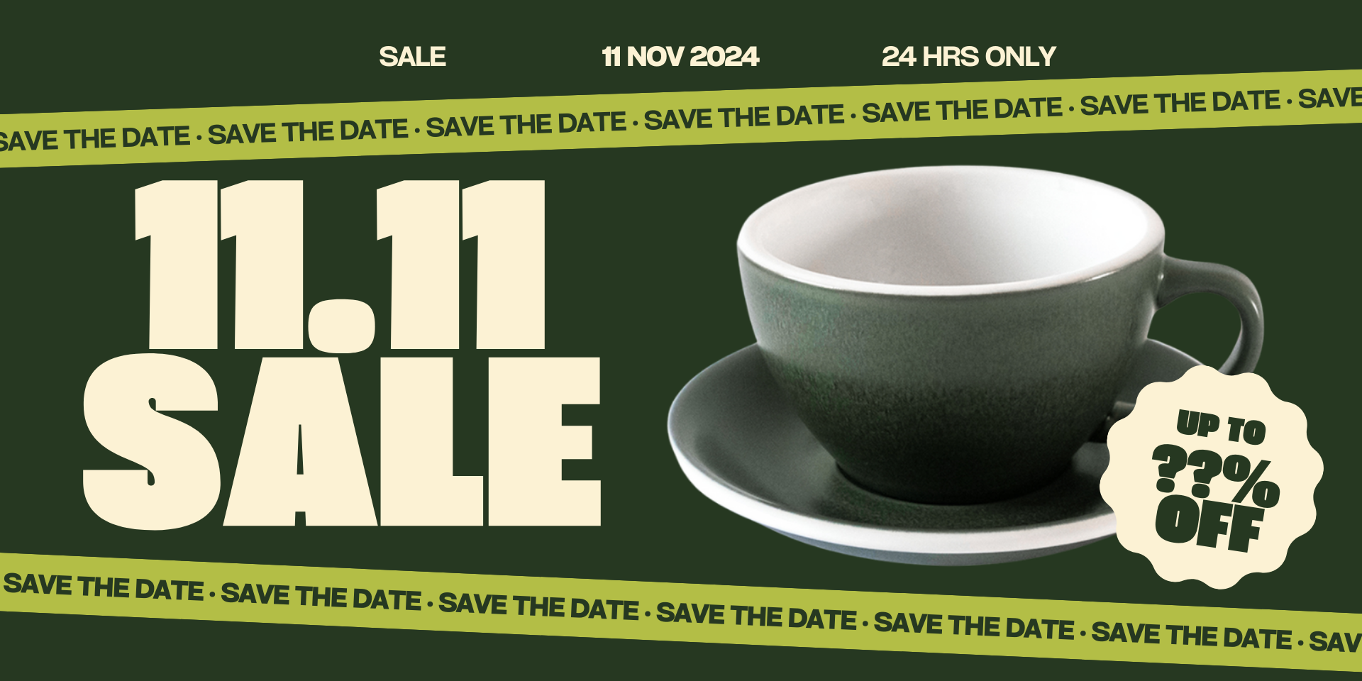 11 November 11.11 Common Man Coffee Roasters Singapore Sale Promotion Campaign